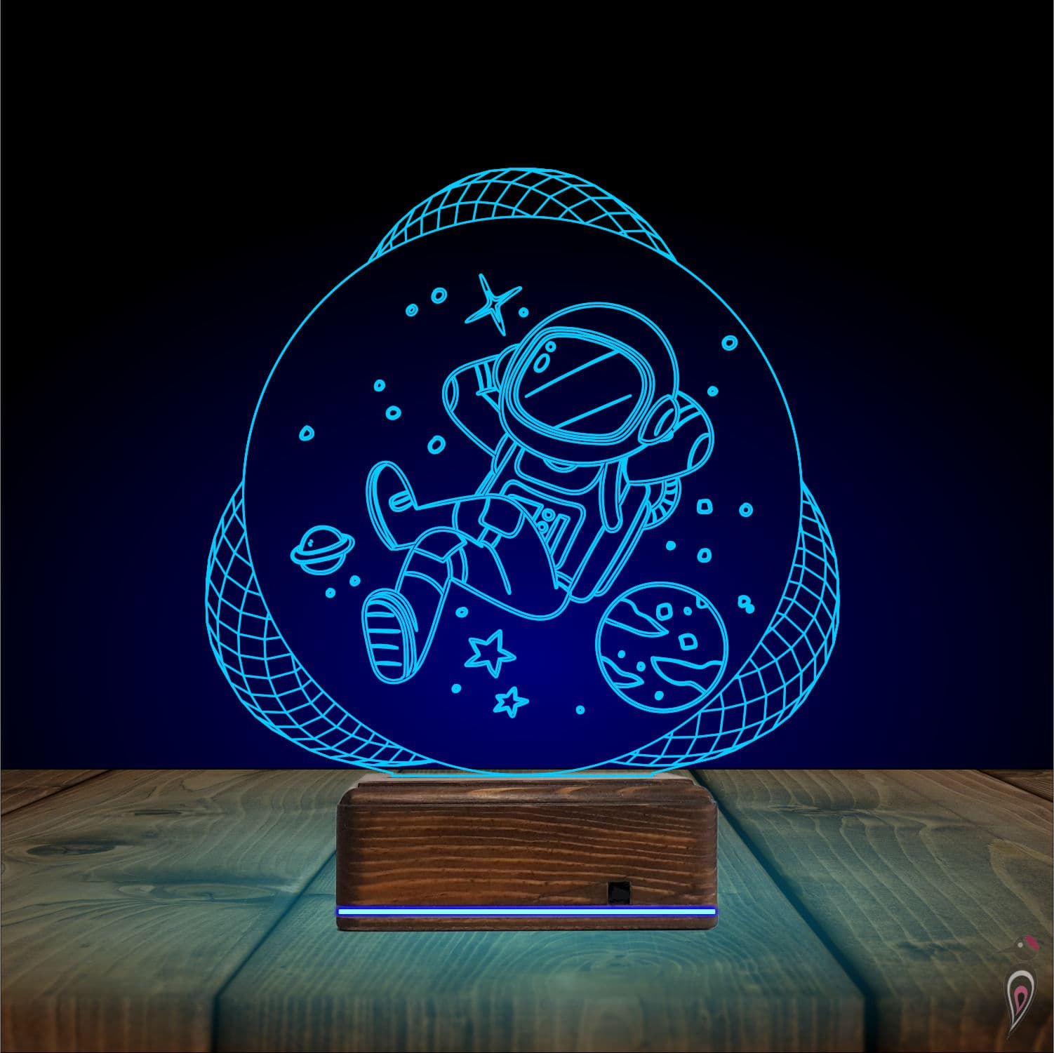 Космонавт — 3D LED Ночник | Подарок детям и мечтателям 10