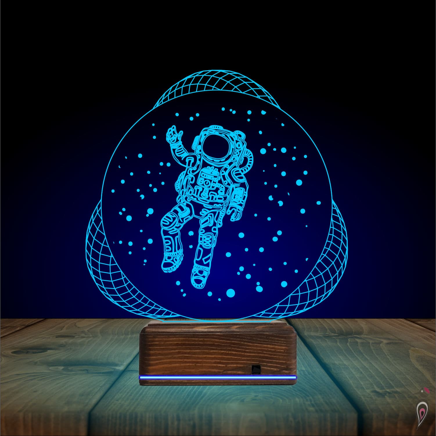 Космонавт — 3D LED Ночник | Подарок детям и фанатам космоса 10