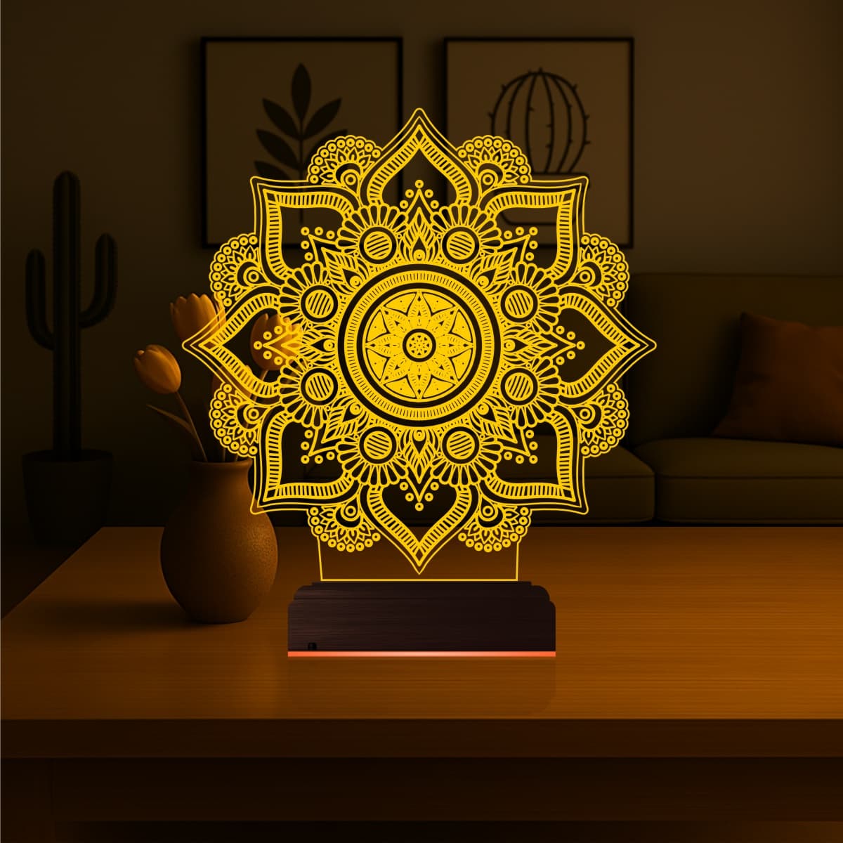 Мандала — 3D LED Ночник | Душевный подарок 7