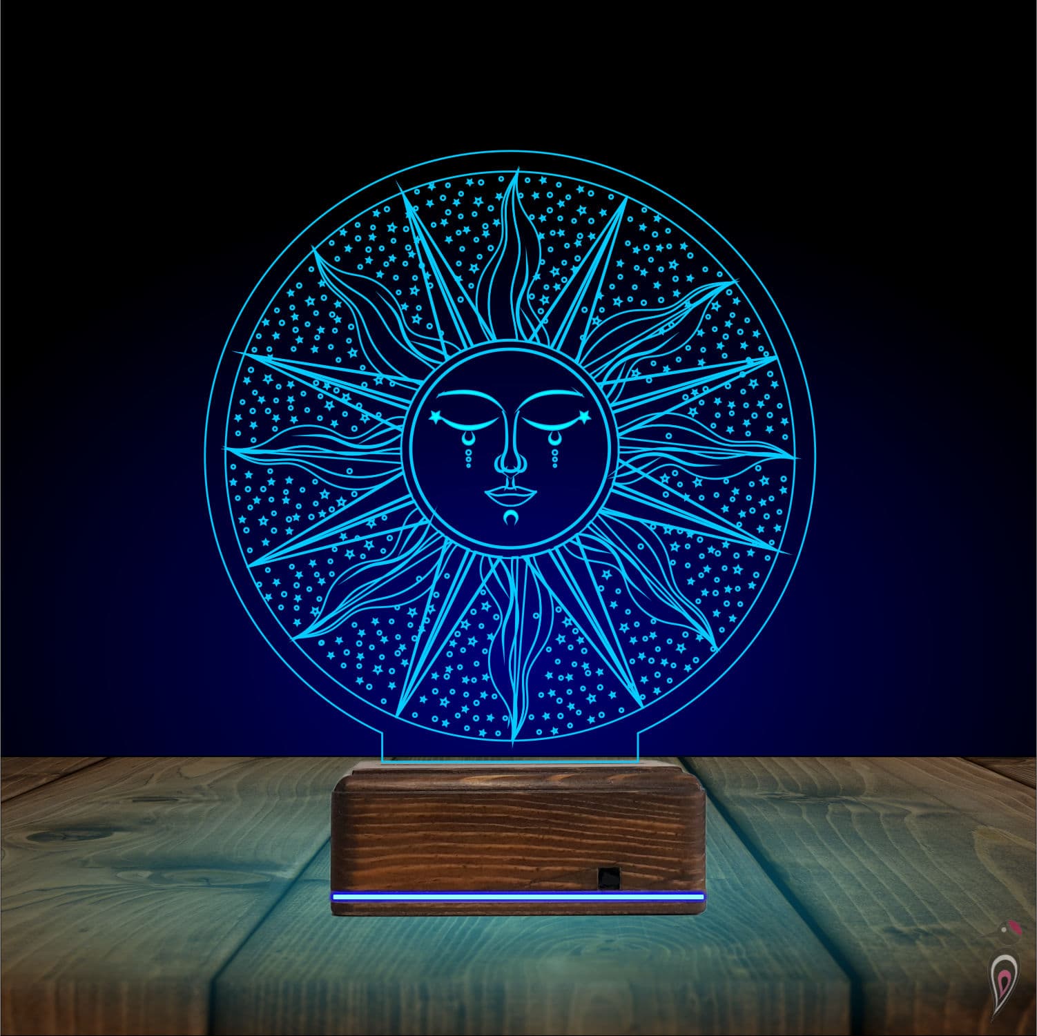 Солнце с Ликом — 3D LED Ночник | Подарок на удачу 10