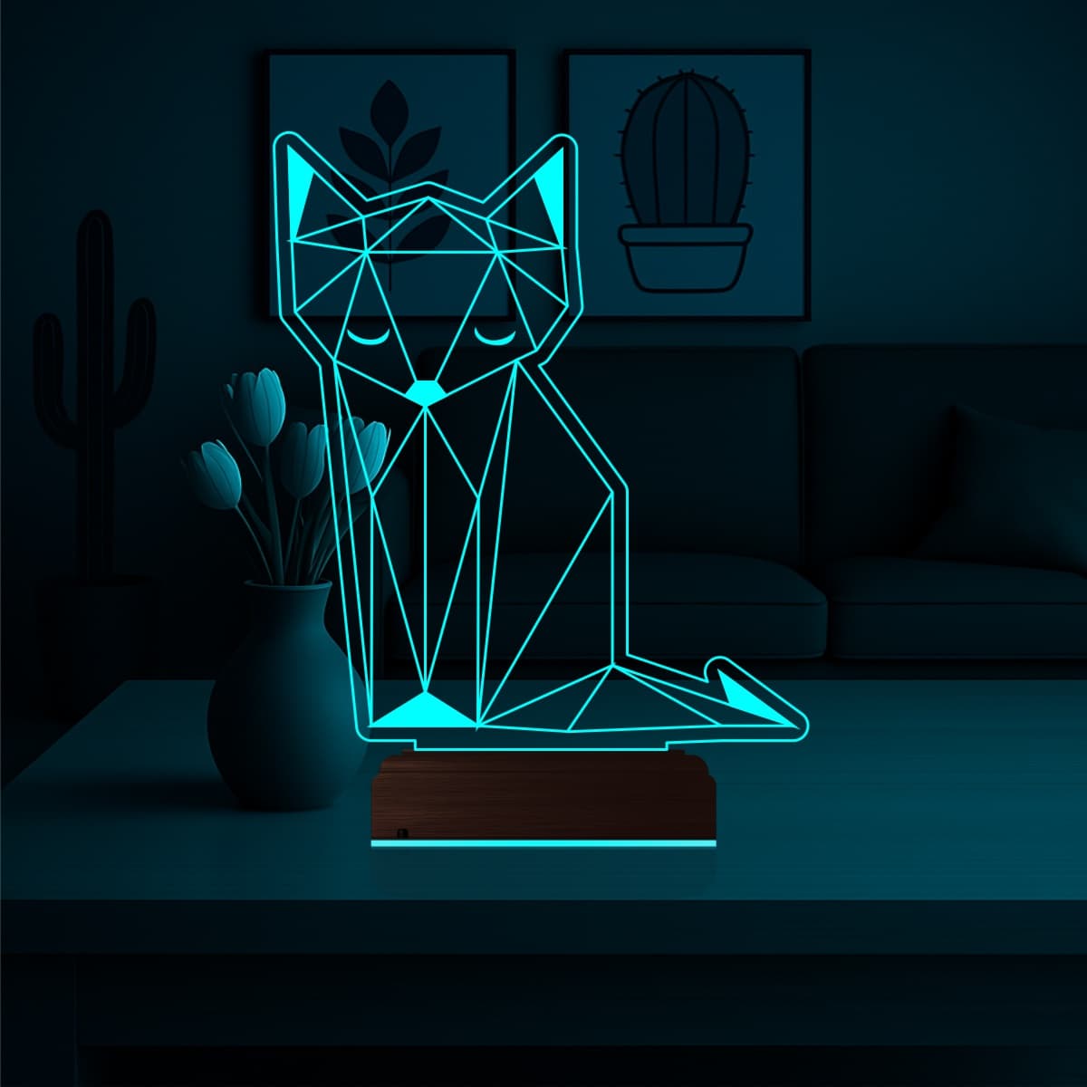 Лиса — 3D LED Ночник | Оригинальный подарок ребенку 3