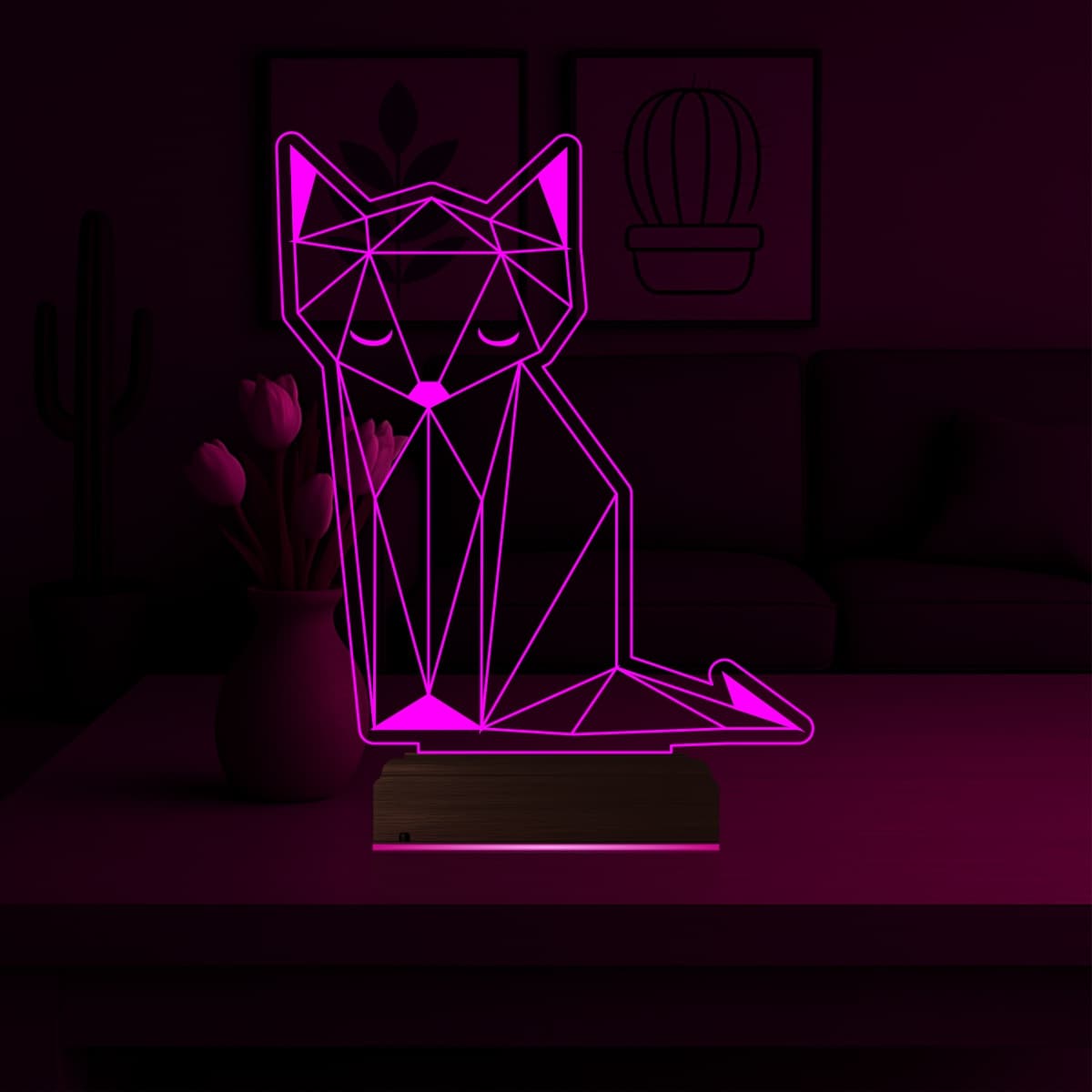 Лиса — 3D LED Ночник | Оригинальный подарок ребенку 4