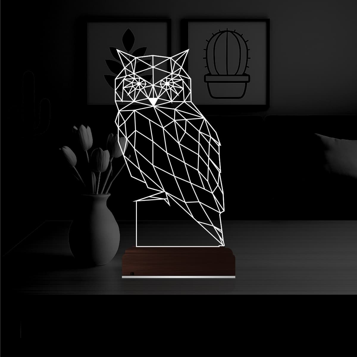 Сова — 3D LED Ночник | Стильный подарок 1