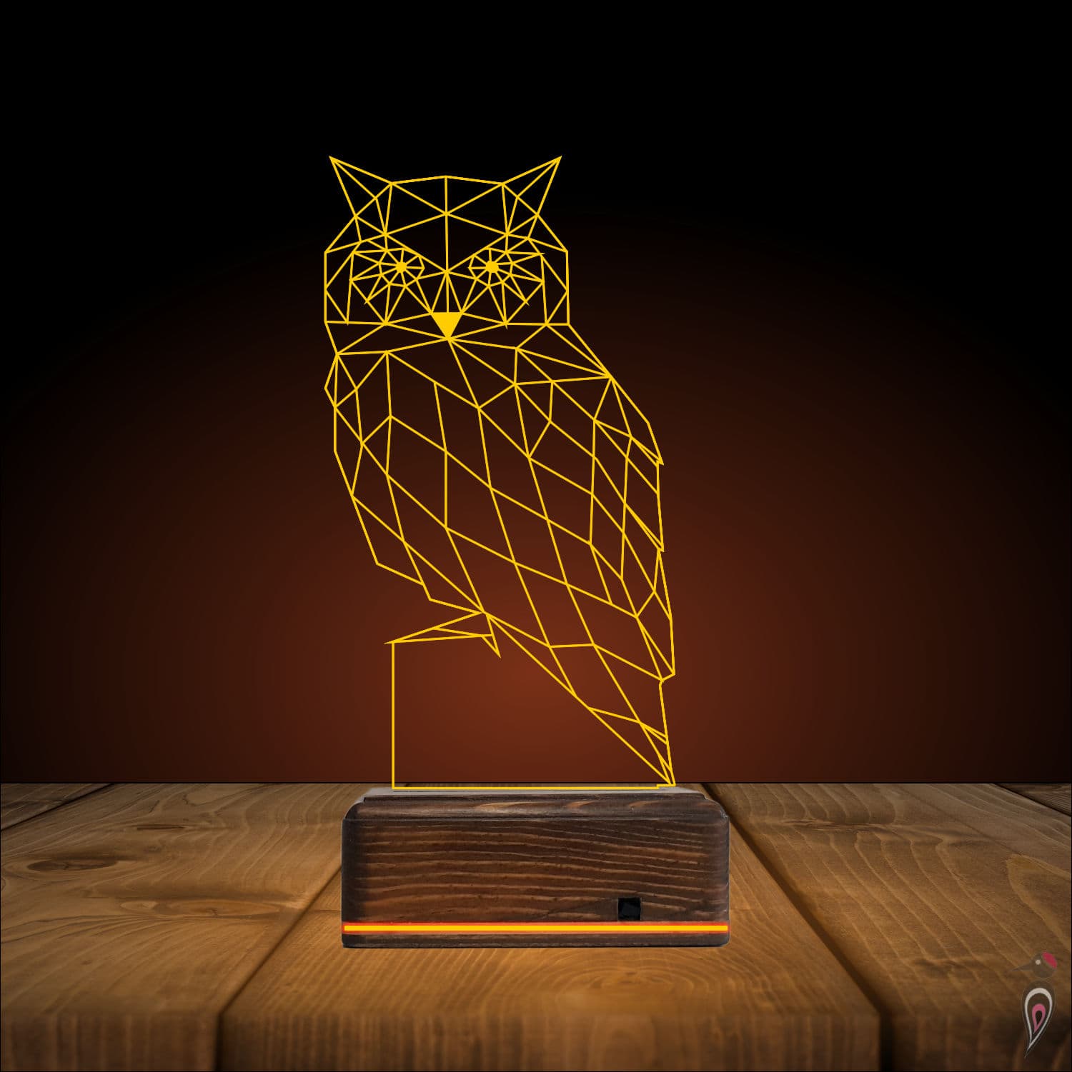 Сова — 3D LED Ночник | Стильный подарок 9