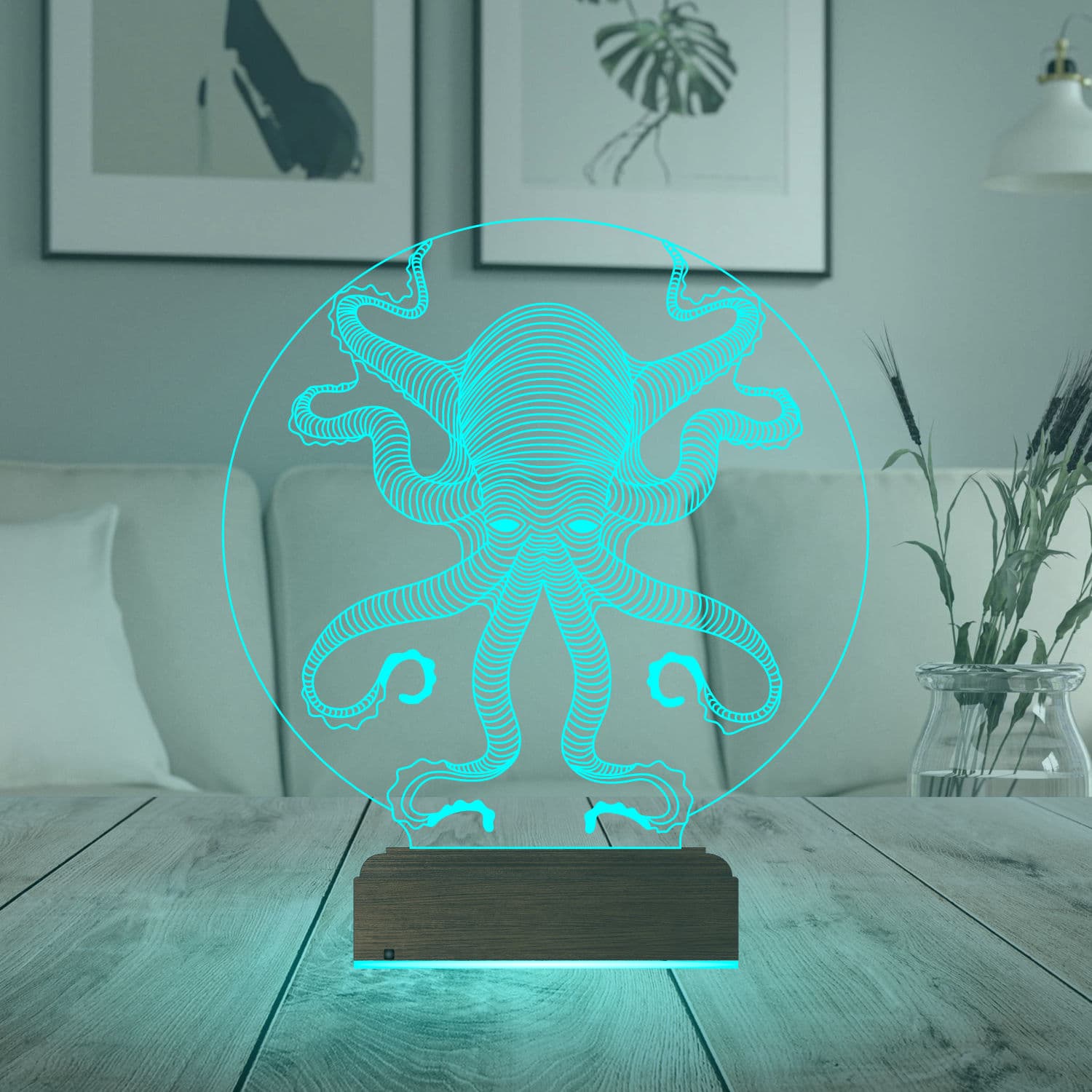 Осьминог — 3D LED Ночник | Оригинальный подарок 3