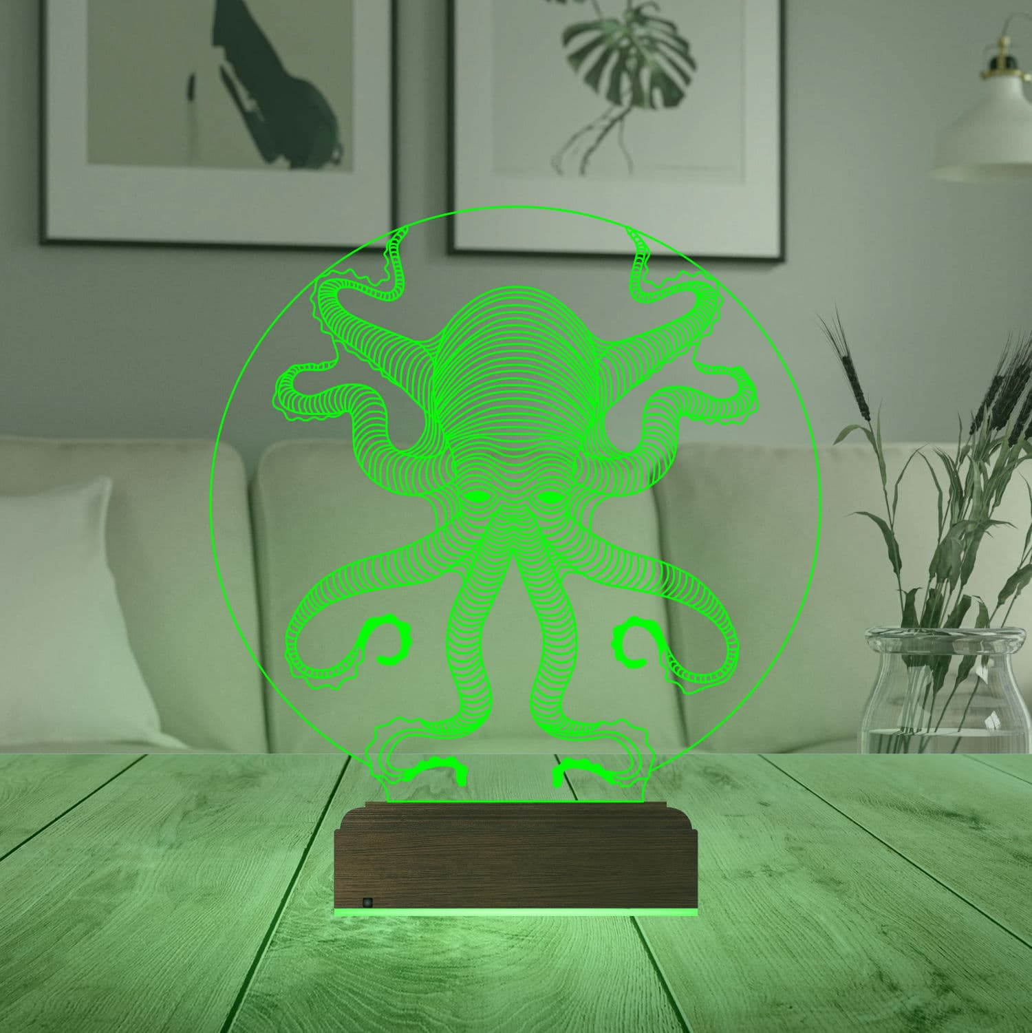 Осьминог — 3D LED Ночник | Оригинальный подарок 7