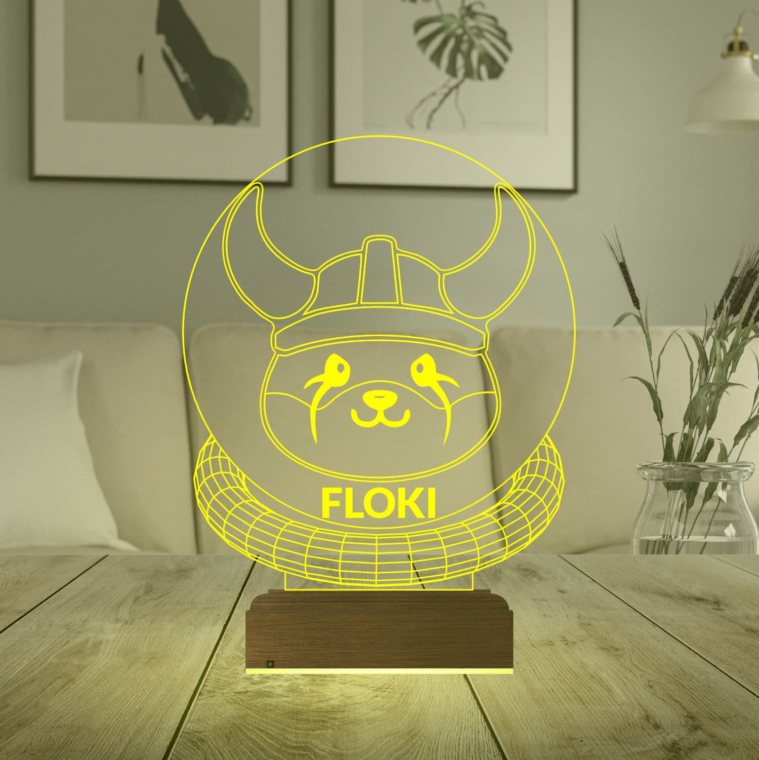 Викинг Флоки — 3D LED Ночник | Подарок геймеру и фанату 6