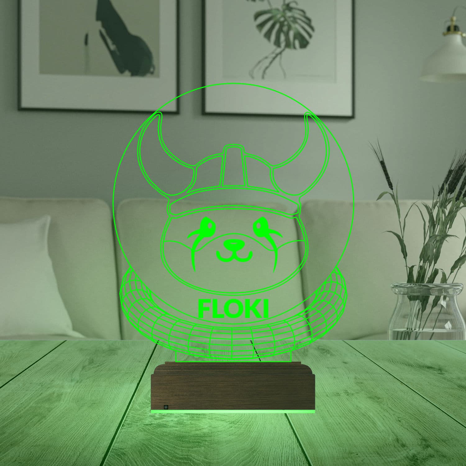 Викинг Флоки — 3D LED Ночник | Подарок геймеру и фанату 7