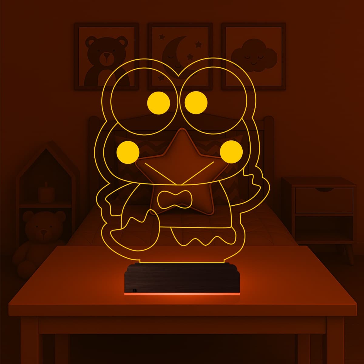 Лягушонок Кероппи — 3D LED Ночник | Подарок ребенку 6