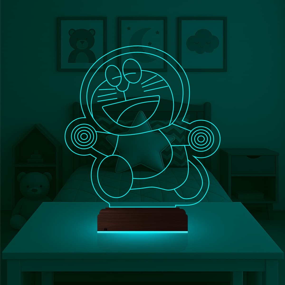 Дораэмон — 3D LED Ночник | Подарок ребенку 2