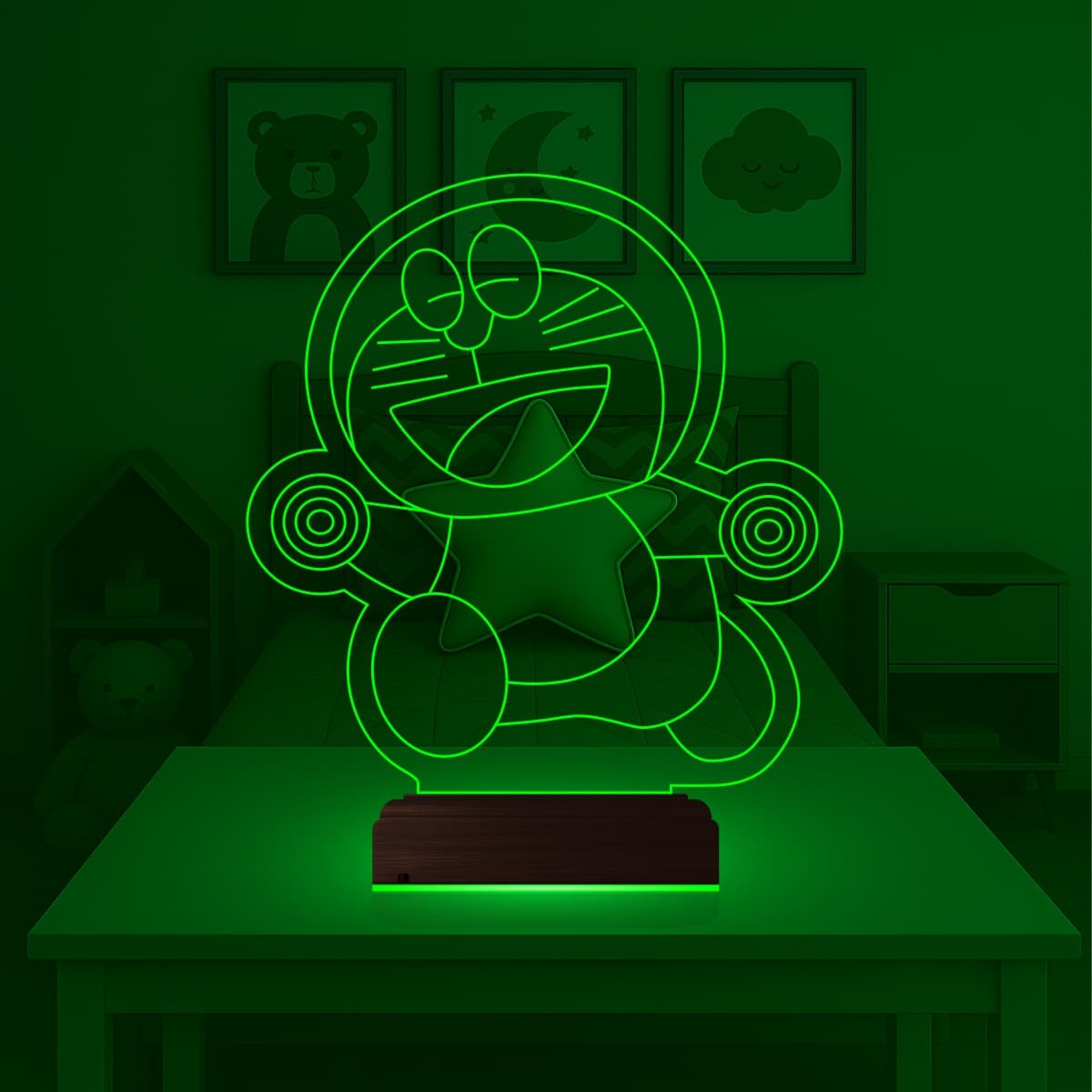 Дораэмон — 3D LED Ночник | Подарок ребенку 4