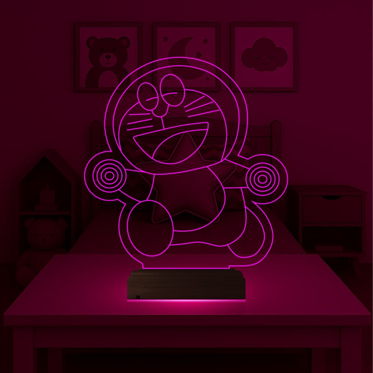 Дораэмон — 3D LED Ночник | Подарок ребенку 5