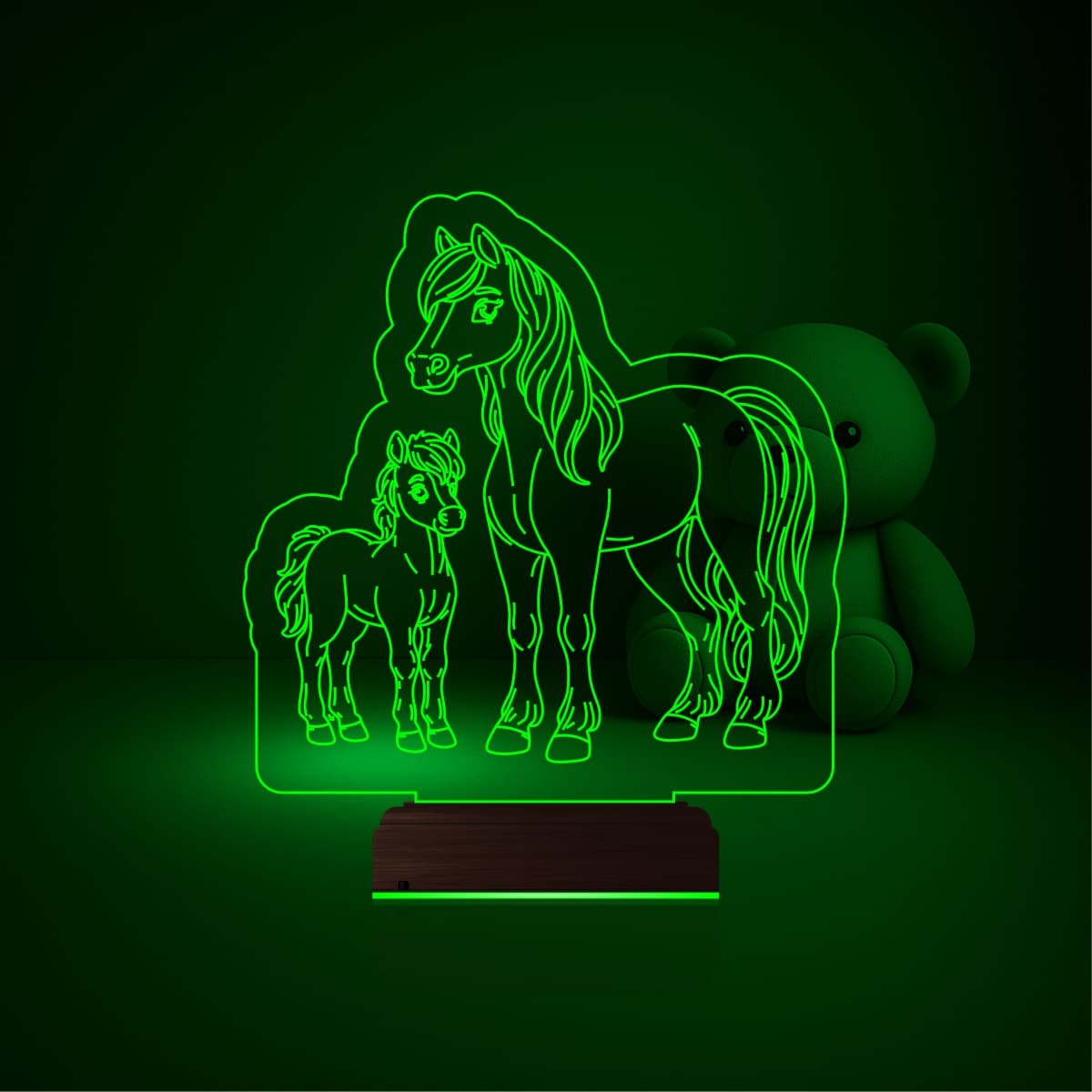 Лошади — 3D LED Ночник | Подарок для детей и семьи 4