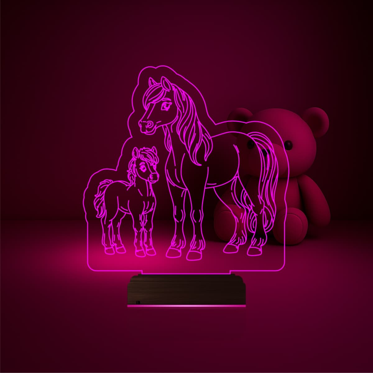 Лошади — 3D LED Ночник | Подарок для детей и семьи 6