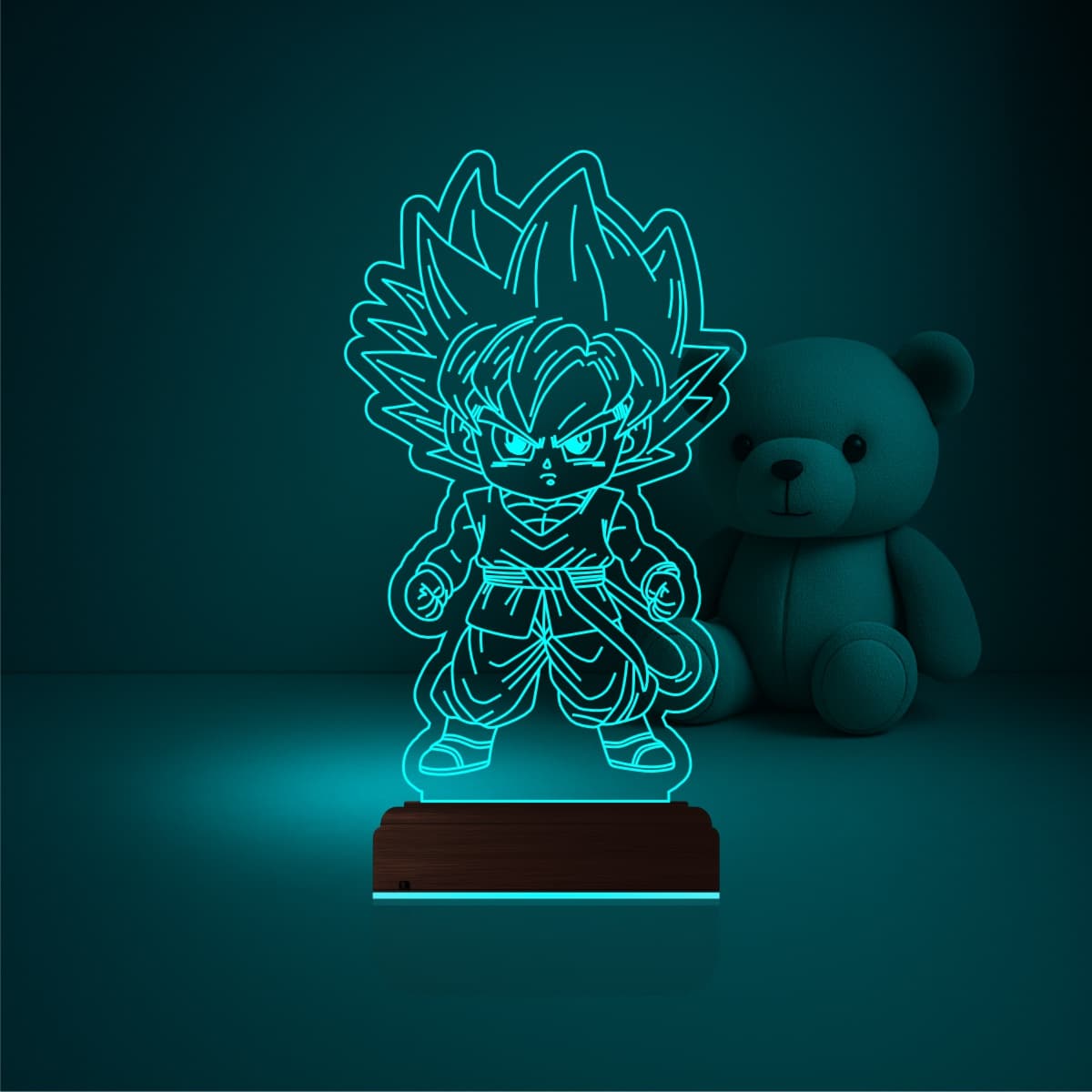 Гоку — 3D LED Ночник | Подарок любителю аниме 1