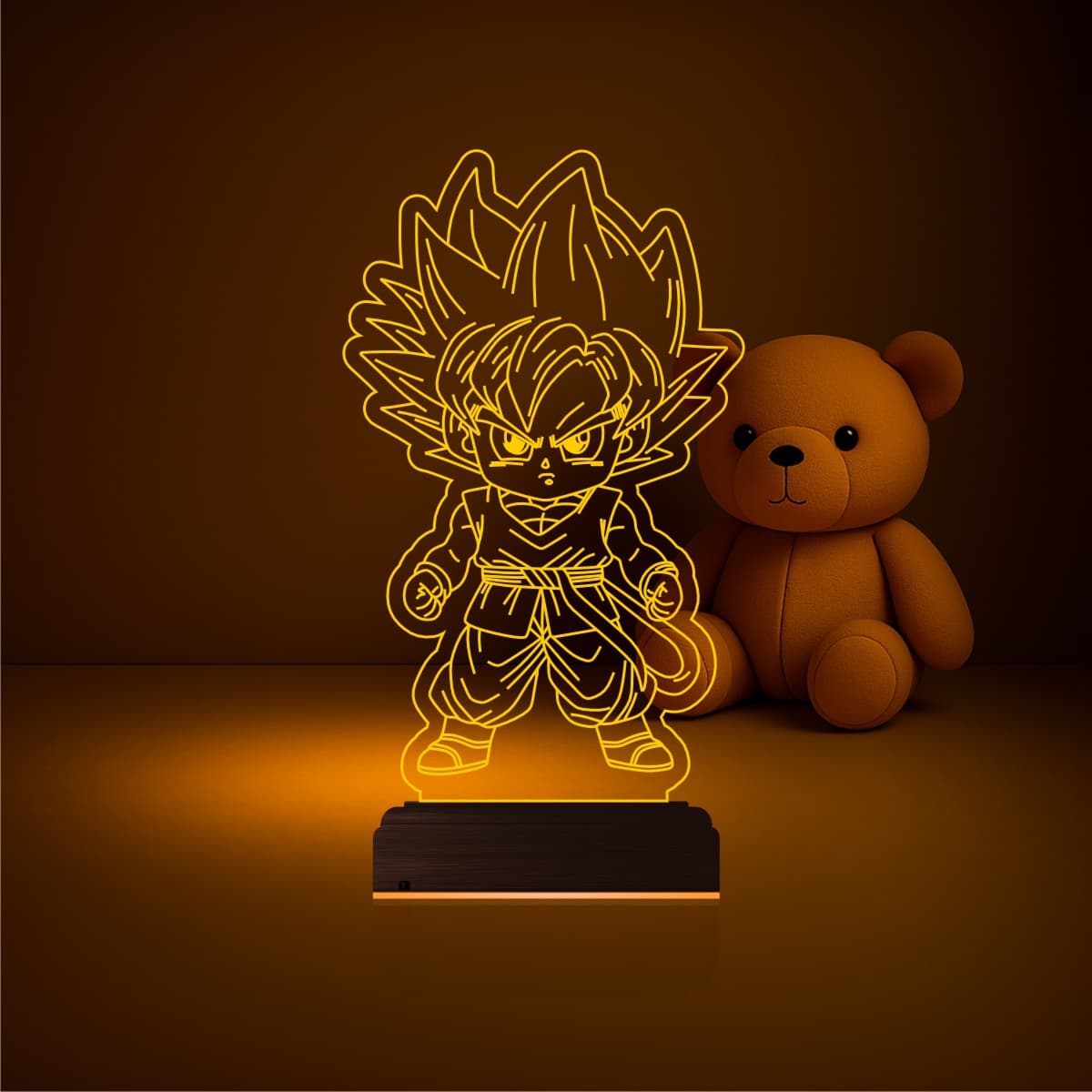 Гоку — 3D LED Ночник | Подарок любителю аниме 2