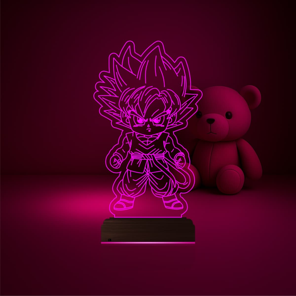 Гоку — 3D LED Ночник | Подарок любителю аниме 6