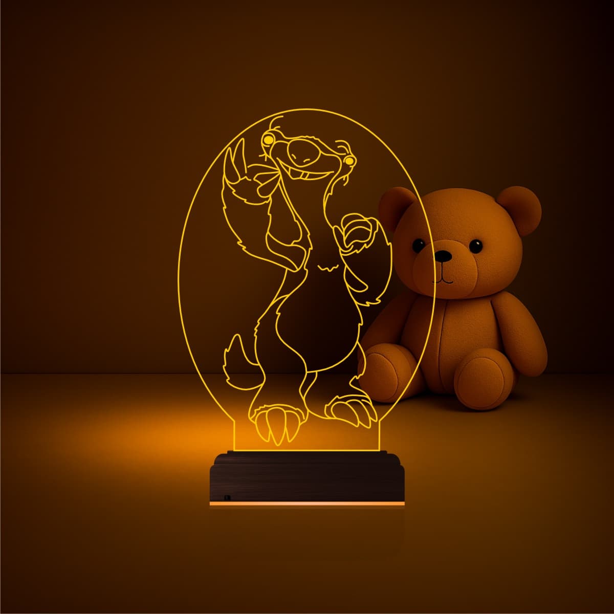 Сид Ледниковый период — 3D LED Ночник | Подарок ребёнку 2