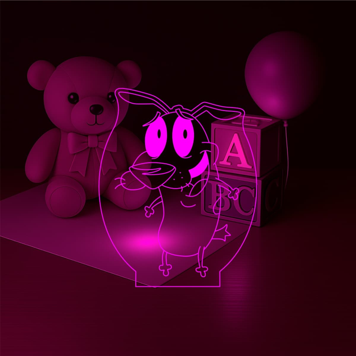 Кураж — 3D LED Ночник | Подарок детям 1