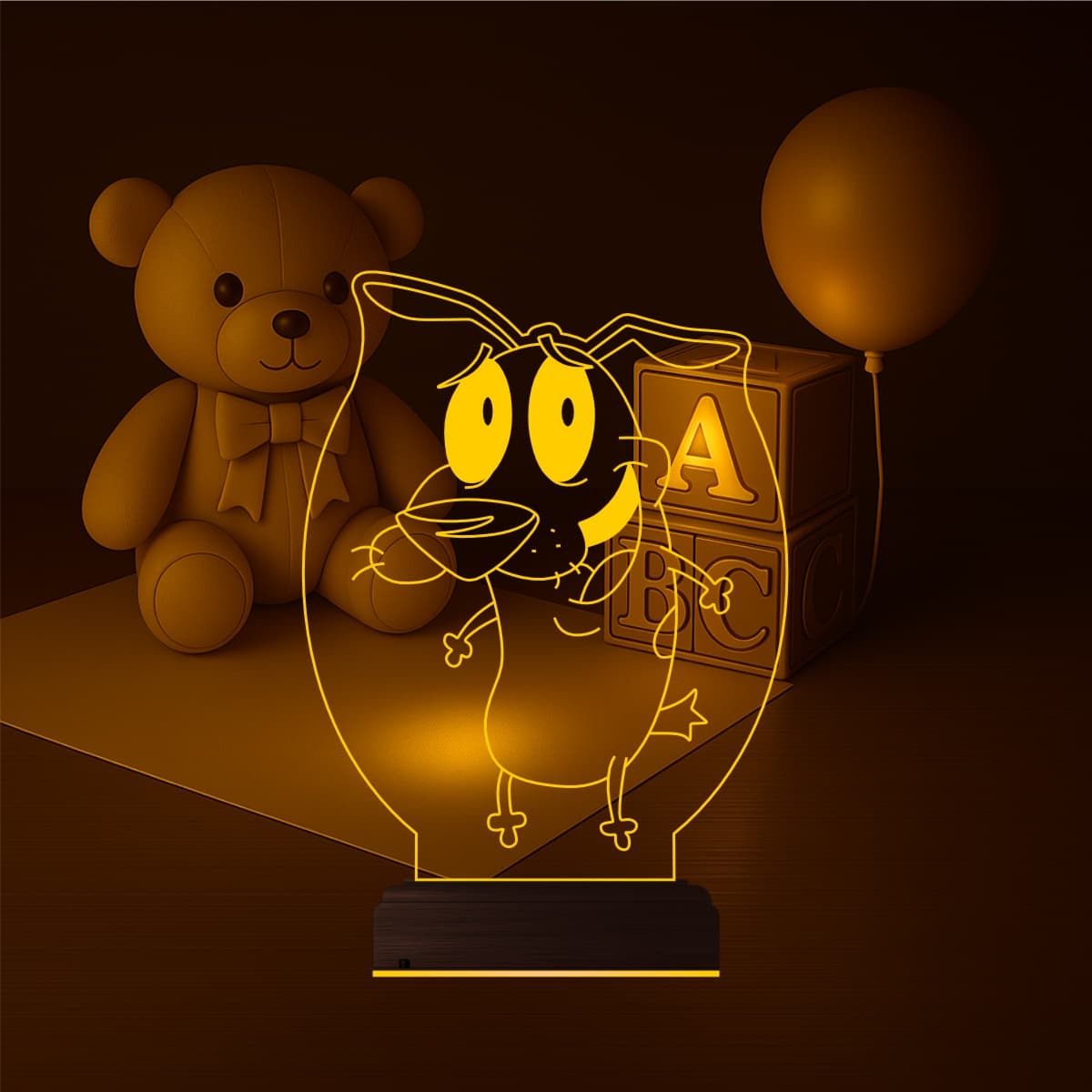 Кураж — 3D LED Ночник | Подарок детям 2