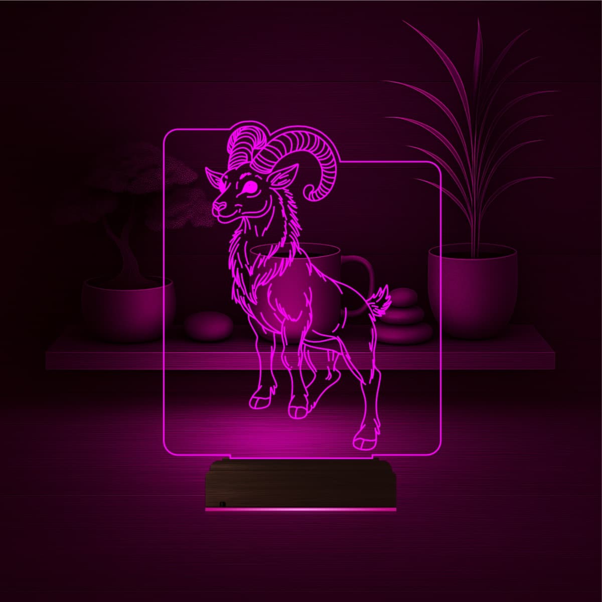 Козерог — 3D LED Ночник | Подарок на день рождения 4