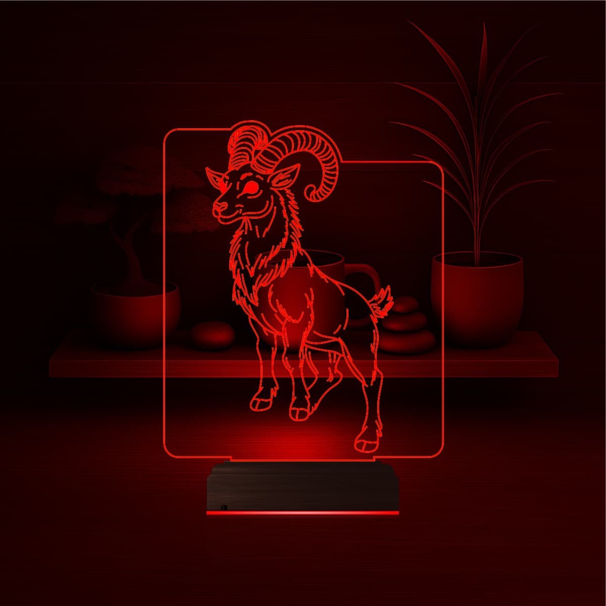 Козерог — 3D LED Ночник | Подарок на день рождения 5