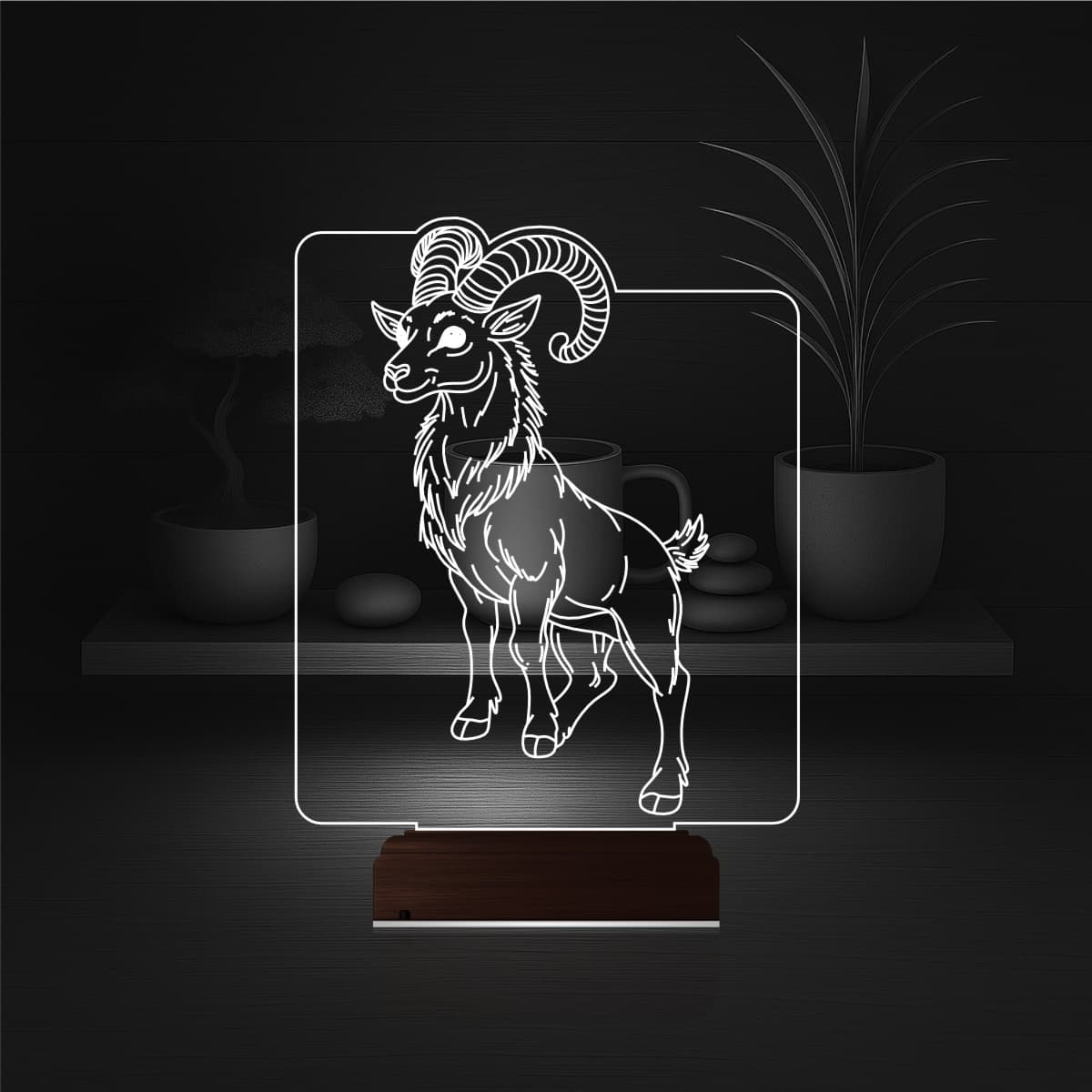 Козерог — 3D LED Ночник | Подарок на день рождения 6