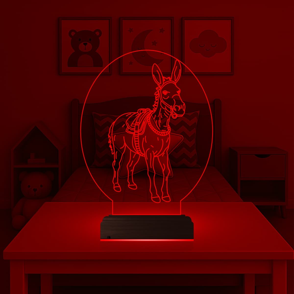 Ослик 3D Ночник 3