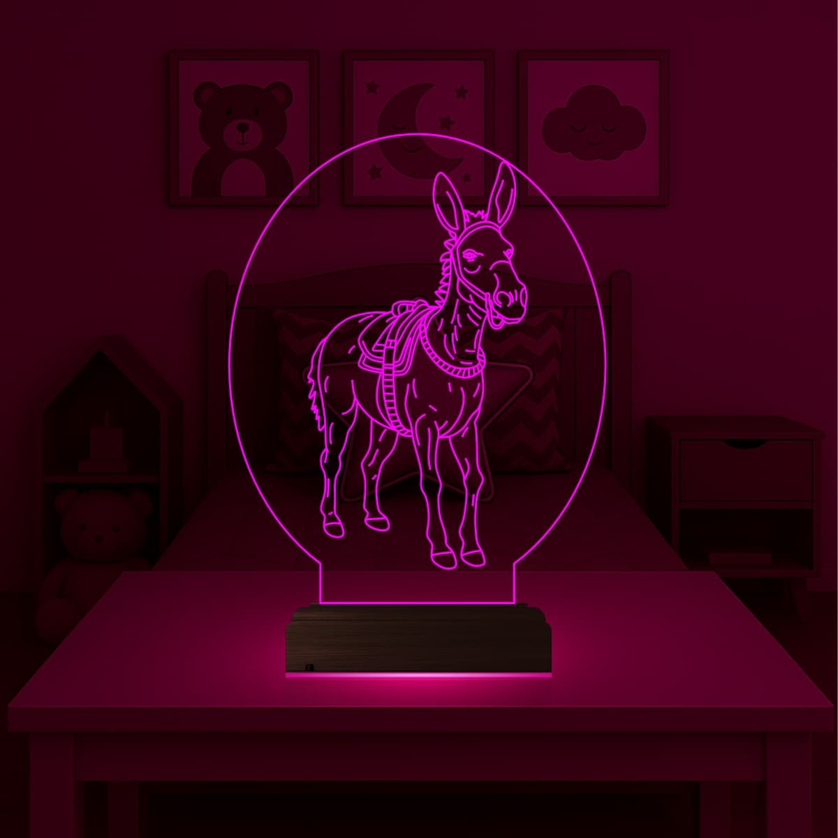 Ослик 3D Ночник 5