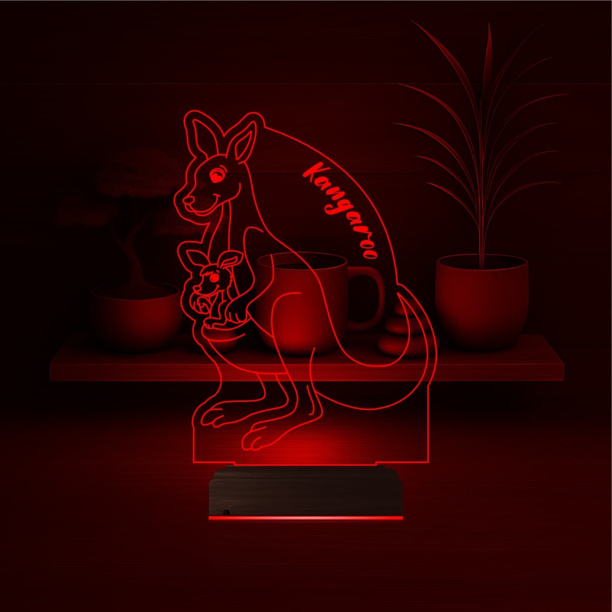 Кенгуру — 3D LED Ночник | Подарок детям 2