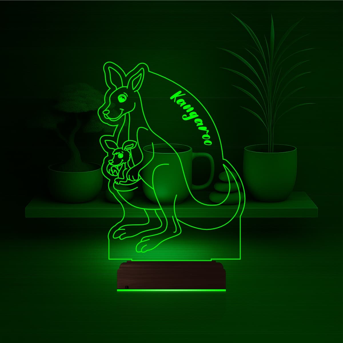 Кенгуру — 3D LED Ночник | Подарок детям 4