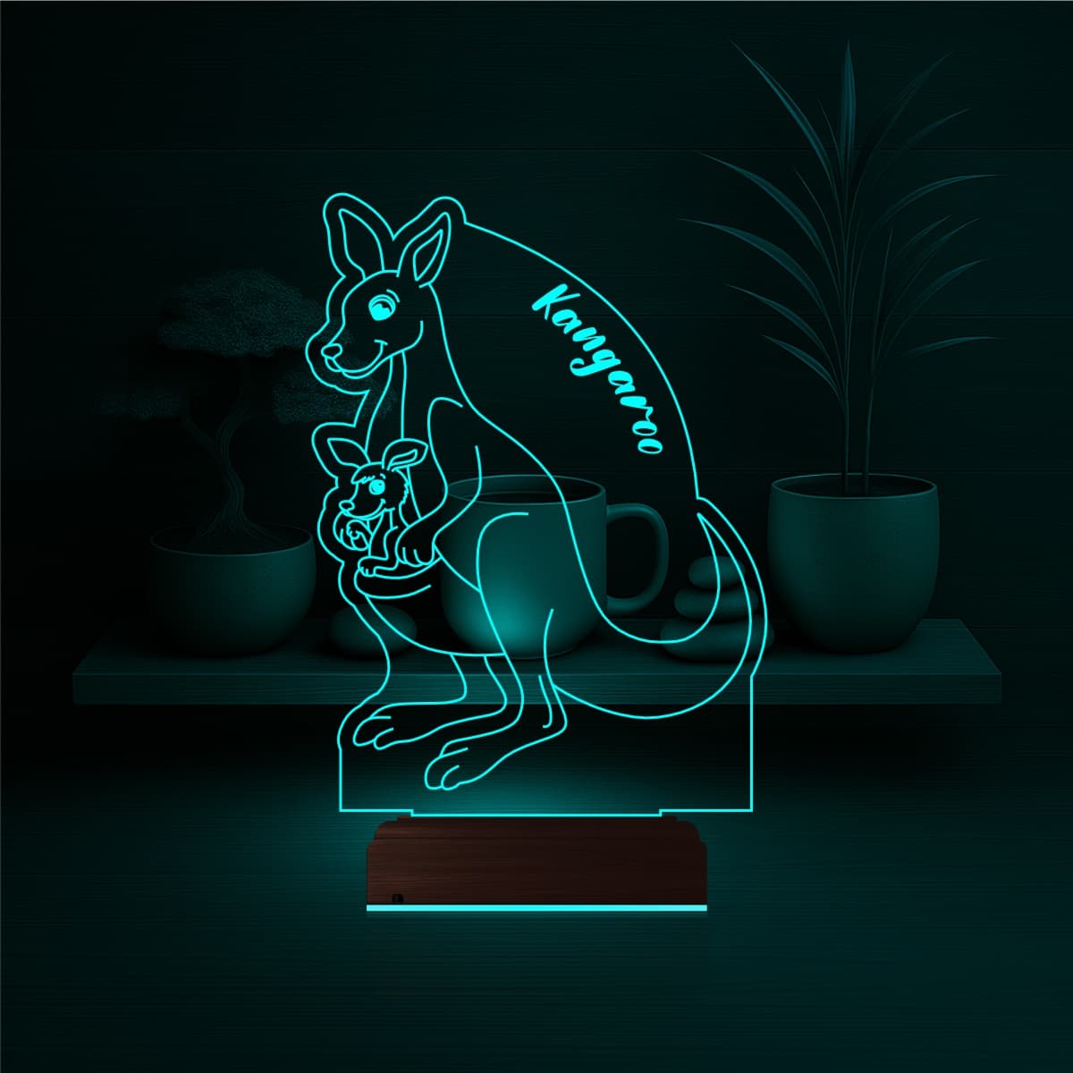 Кенгуру — 3D LED Ночник | Подарок детям 5