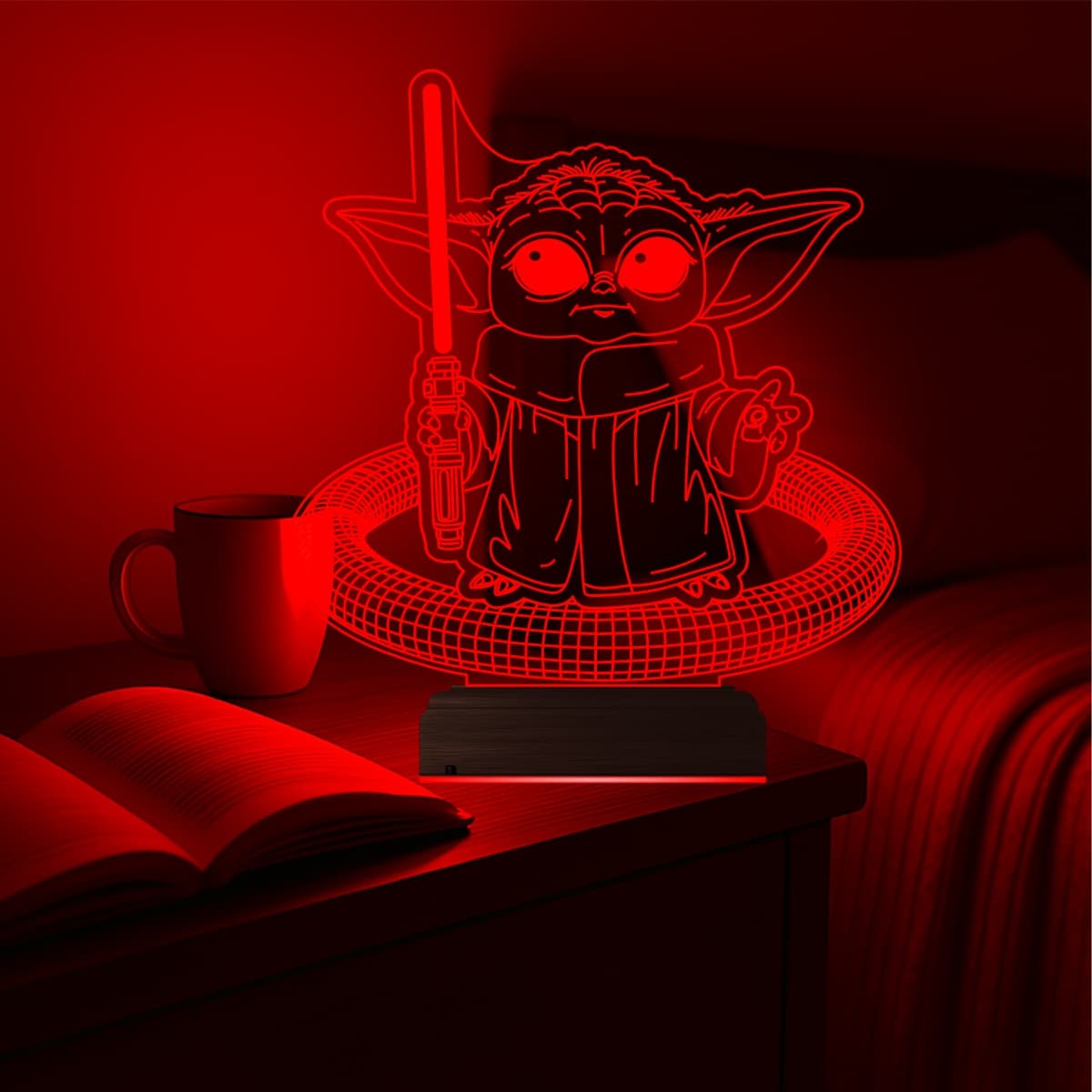Малыш Йода — 3D LED Ночник | Подарок фанату Звездных войн 2