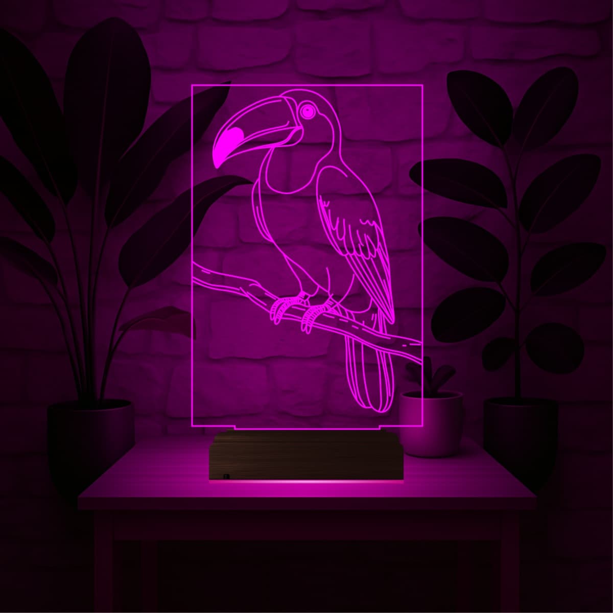 Тукан — 3D LED Ночник | Оригинальный подарок детям 4