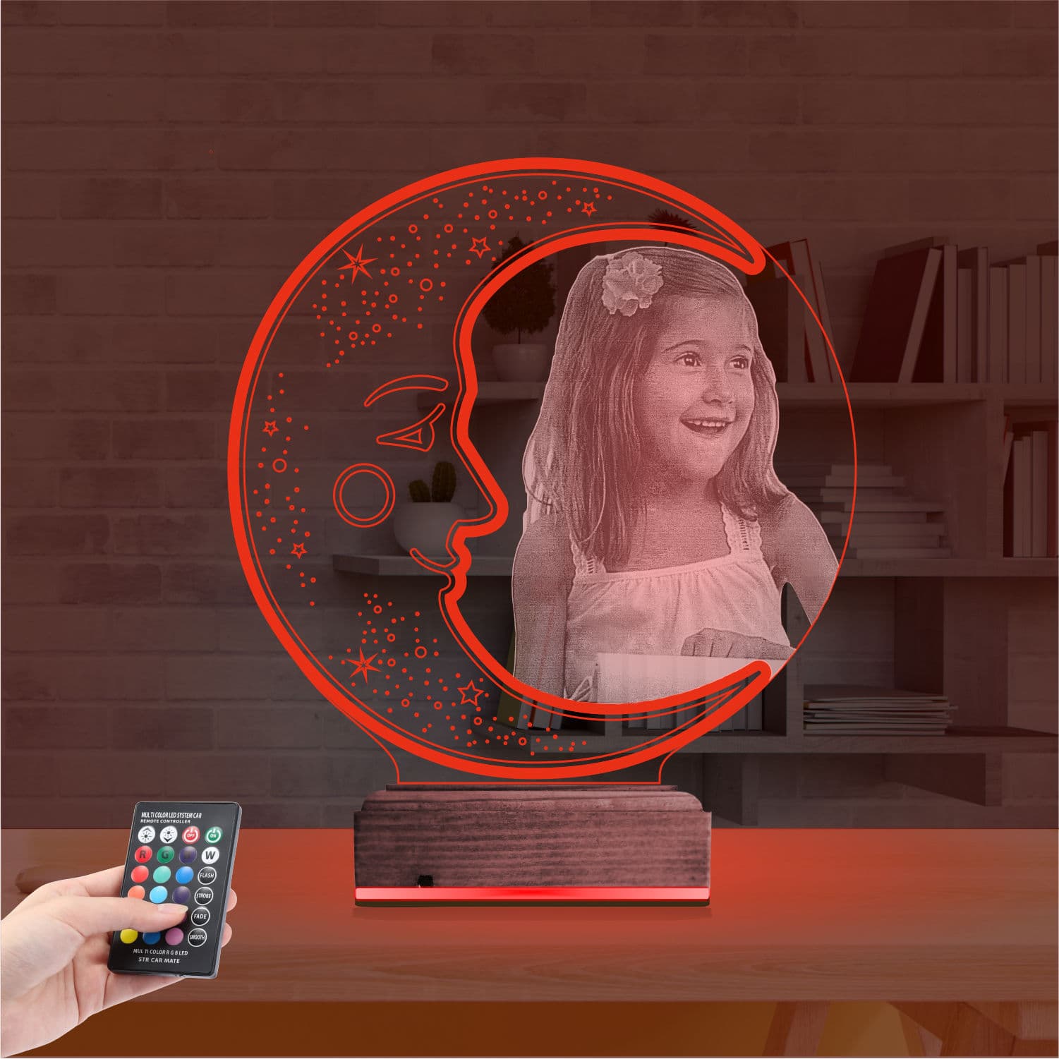 Луна с фото 3D Ночник 7