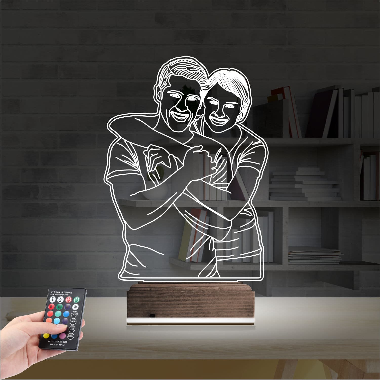 Пара по фото — 3D LED Ночник | Романтический подарок 2