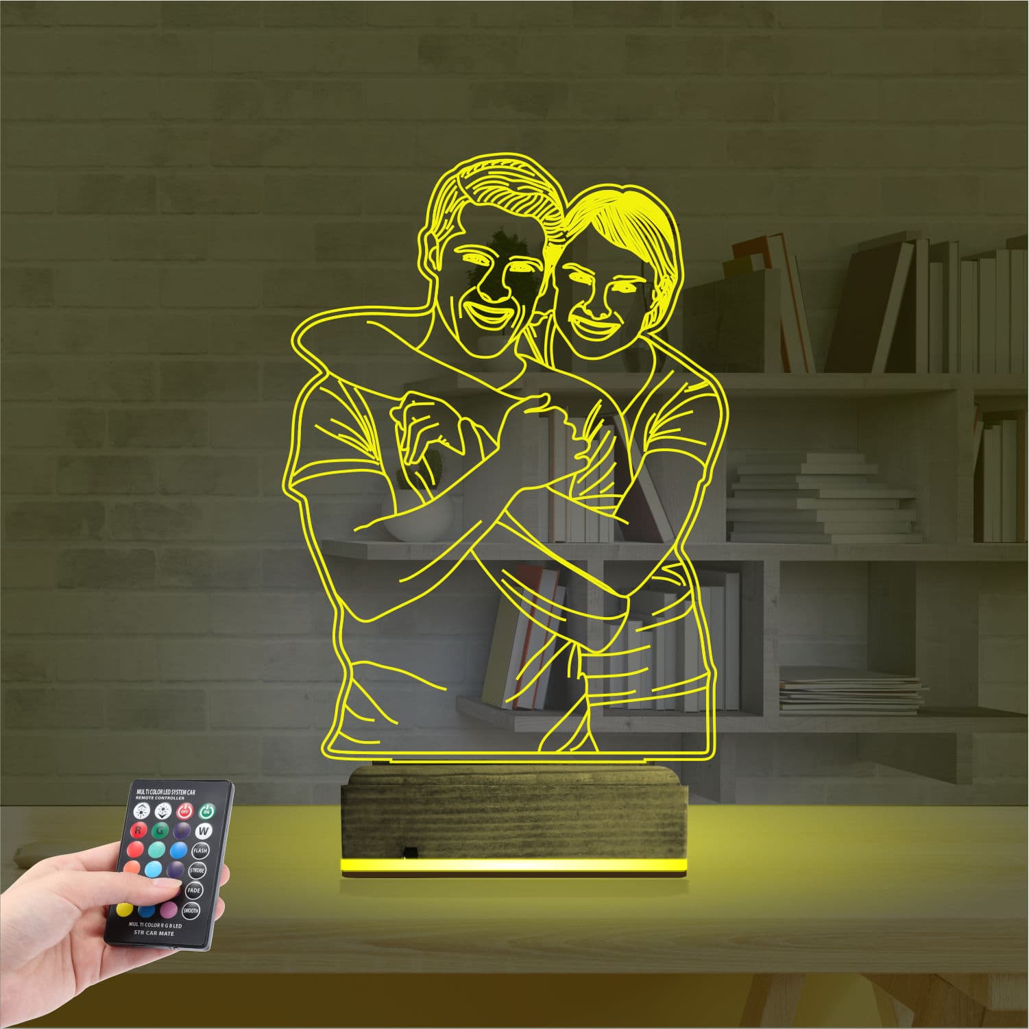 Пара по фото — 3D LED Ночник | Романтический подарок 5