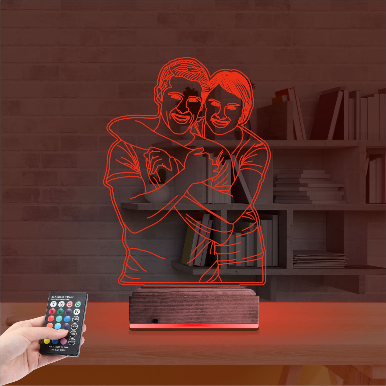 Пара по фото — 3D LED Ночник | Романтический подарок 7