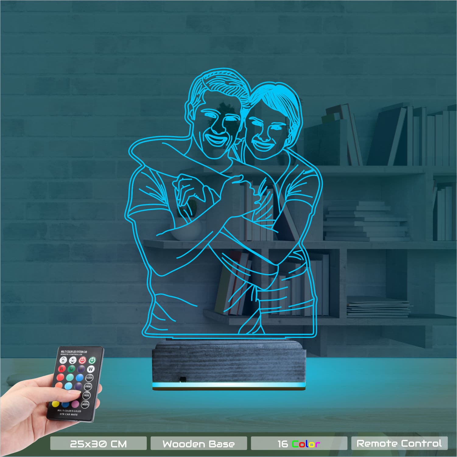 Пара по фото — 3D LED Ночник | Романтический подарок 9