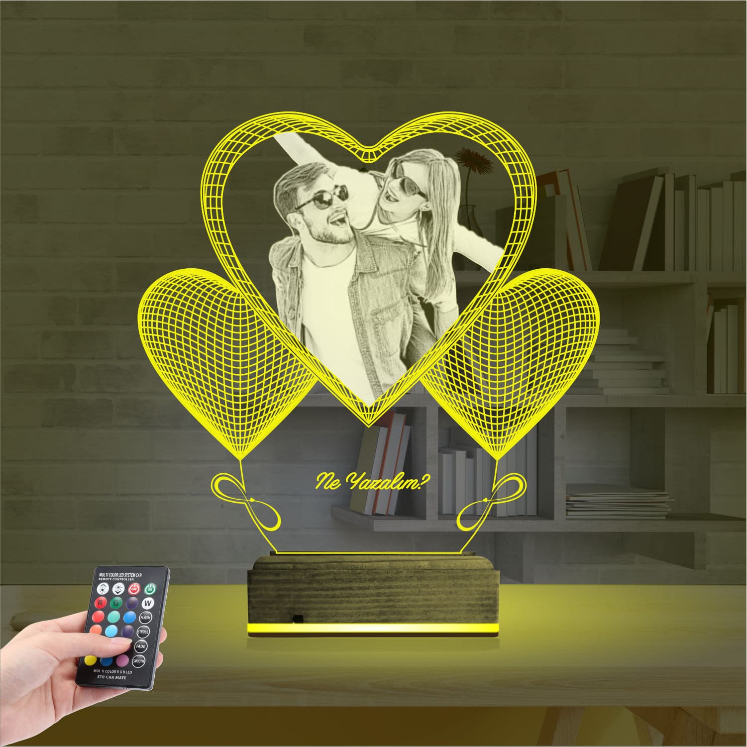 Сердце с вашим фото — 3D LED Ночник | Подарок любимым 5