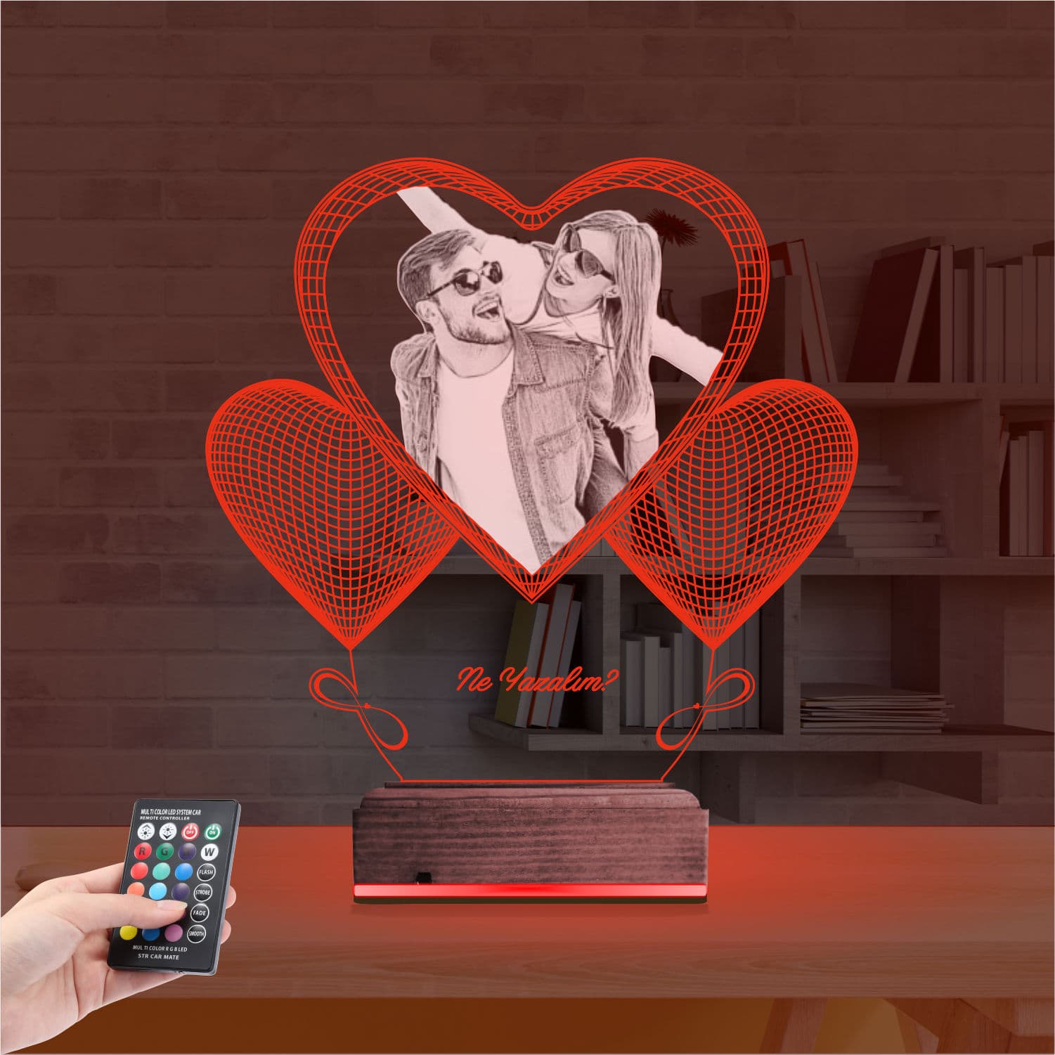 Сердце с вашим фото — 3D LED Ночник | Подарок любимым 7