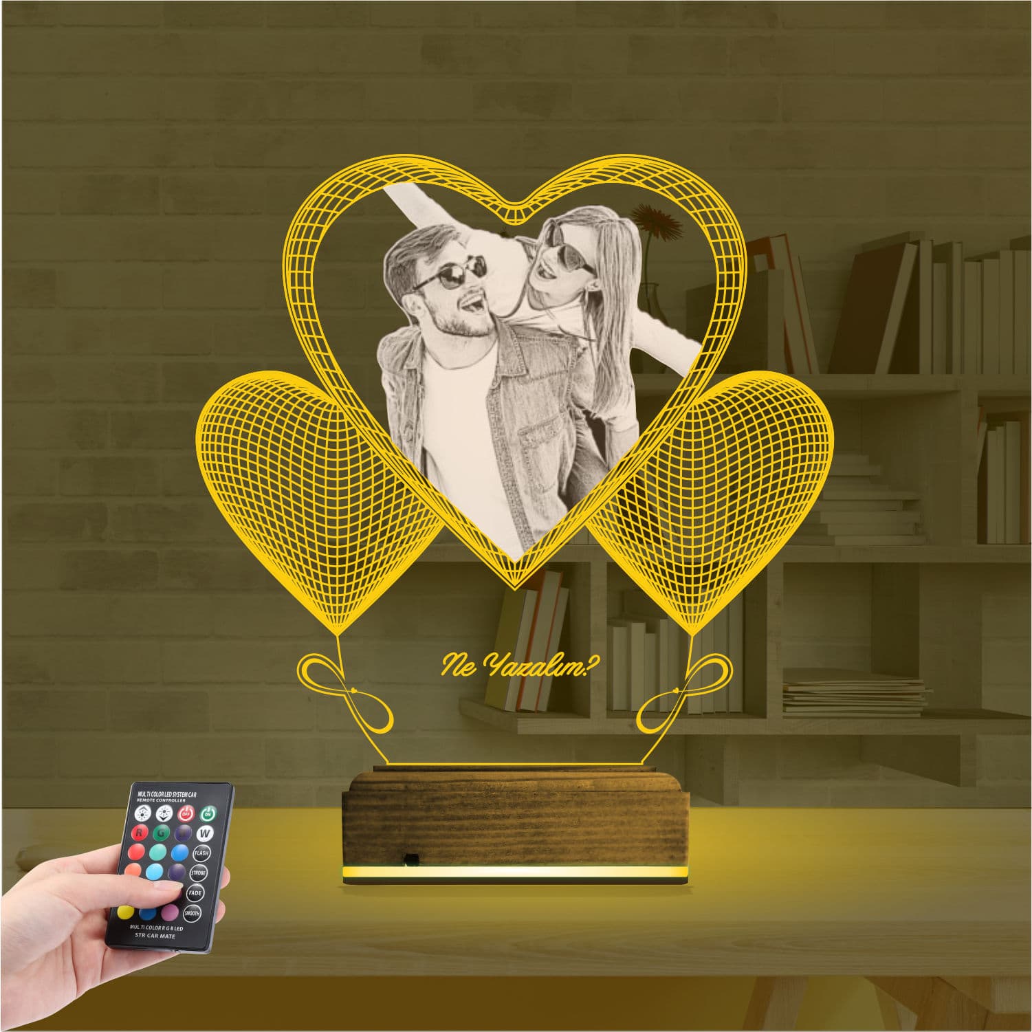 Сердце с вашим фото — 3D LED Ночник | Подарок любимым 8