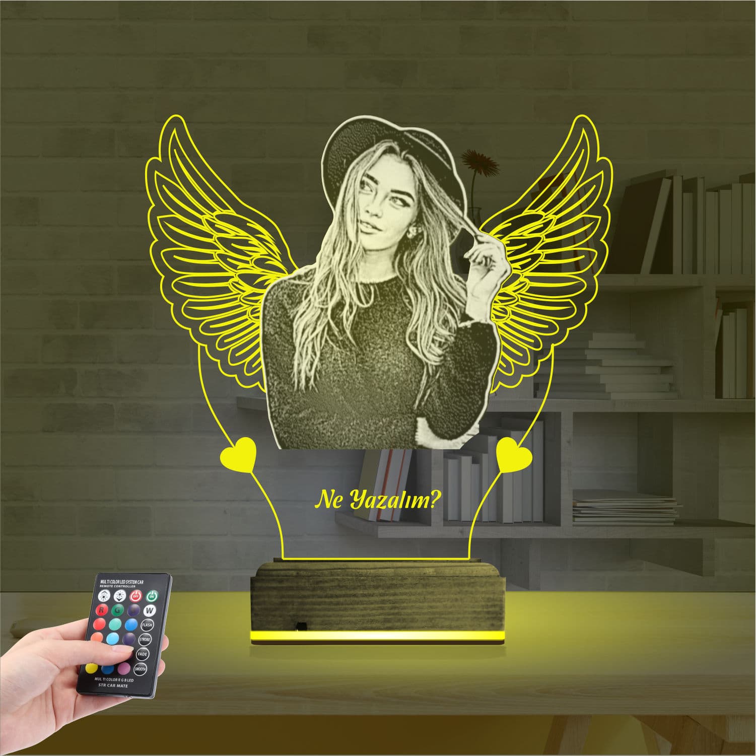 Девушка с крыльями — 3D LED Ночник | Романтический подарок 5