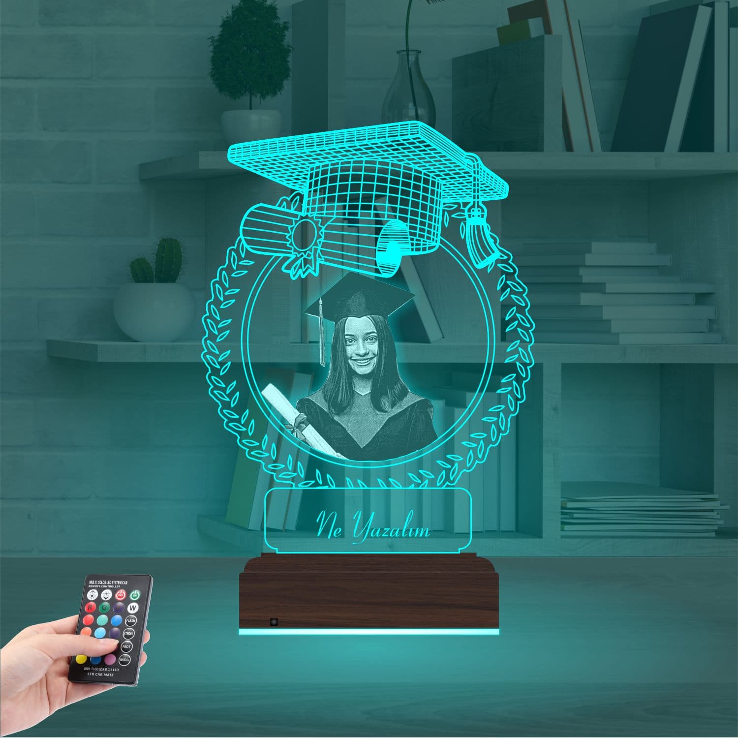 Выпускница с фото 3D Ночник 3