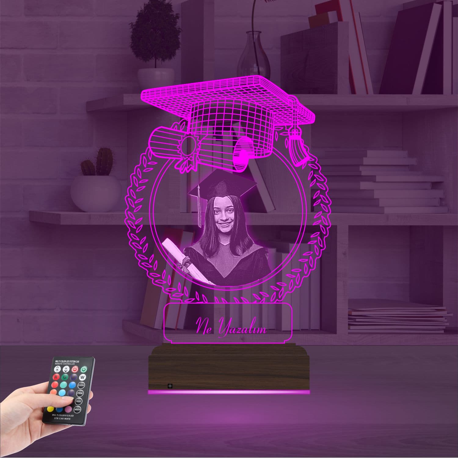 Выпускница с фото 3D Ночник 4