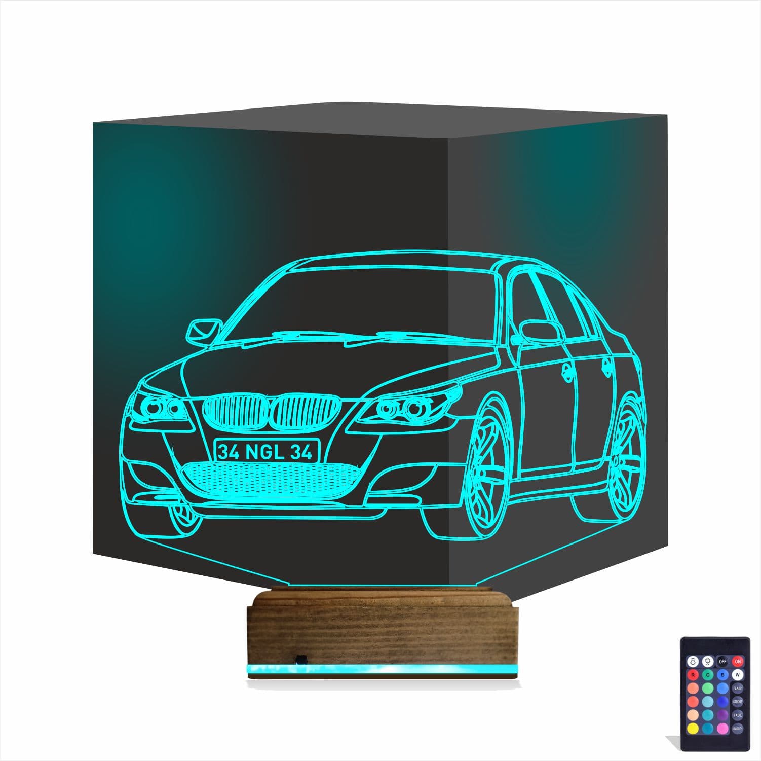 BMW E60 — 3D LED Ночник | Подарок мужчине 1