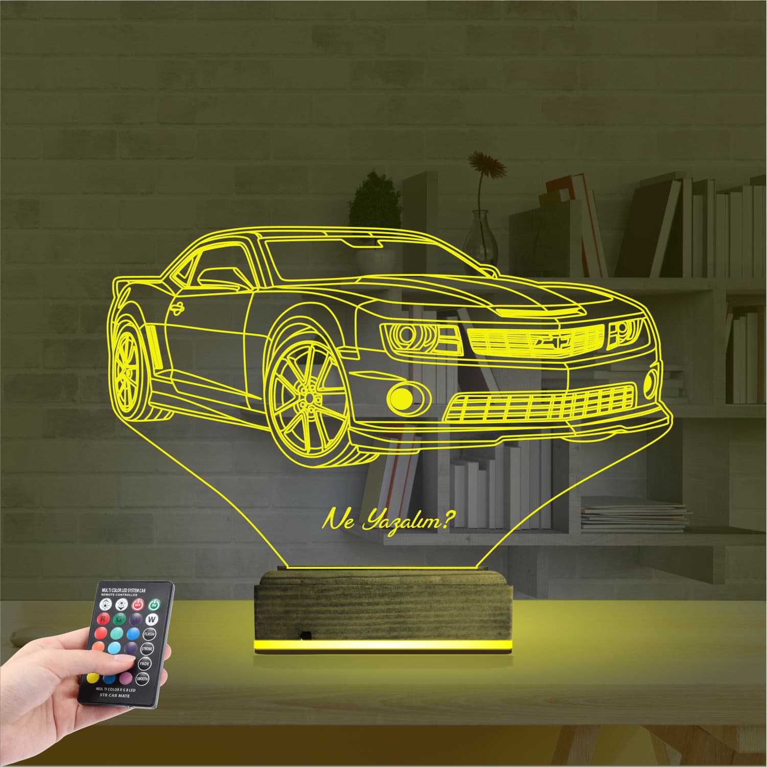 Chevrolet Camaro — 3D LED Ночник | Подарок мужчине 5
