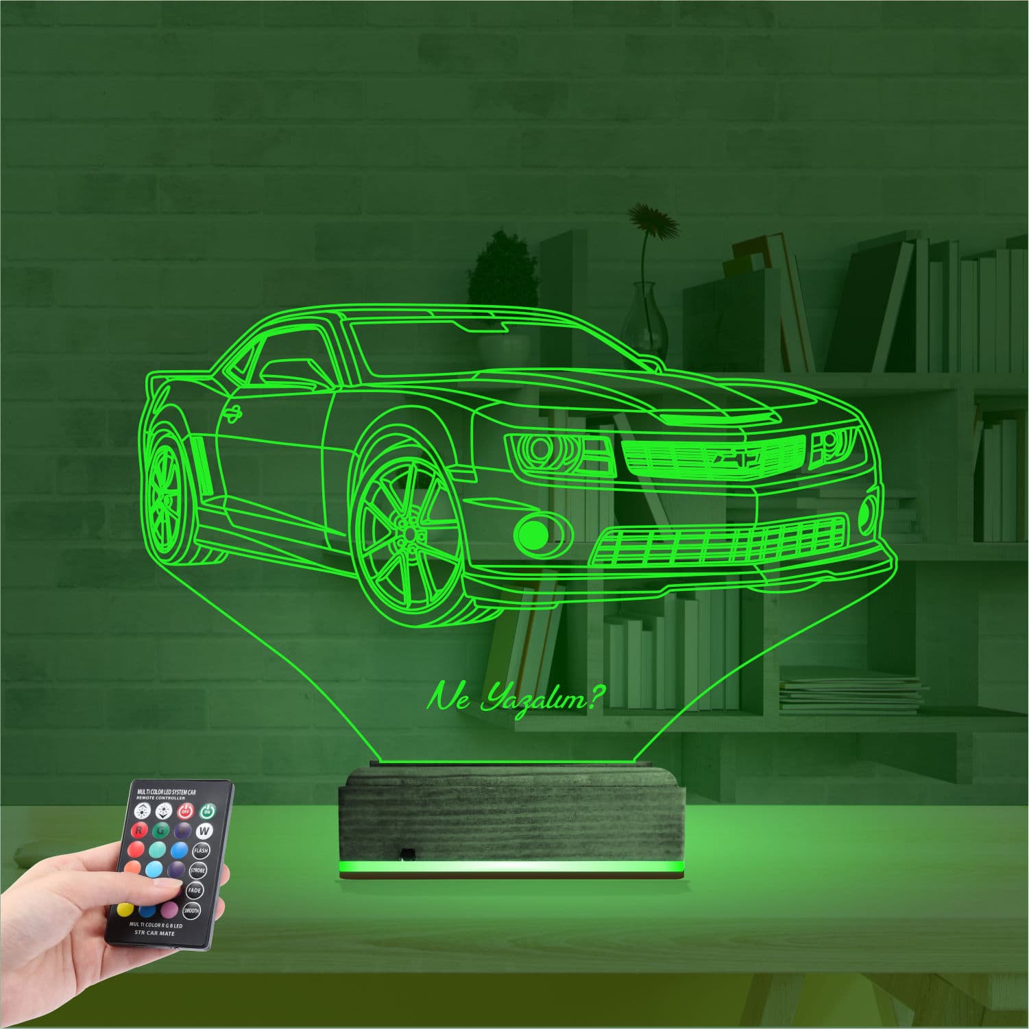 Chevrolet Camaro — 3D LED Ночник | Подарок мужчине 6