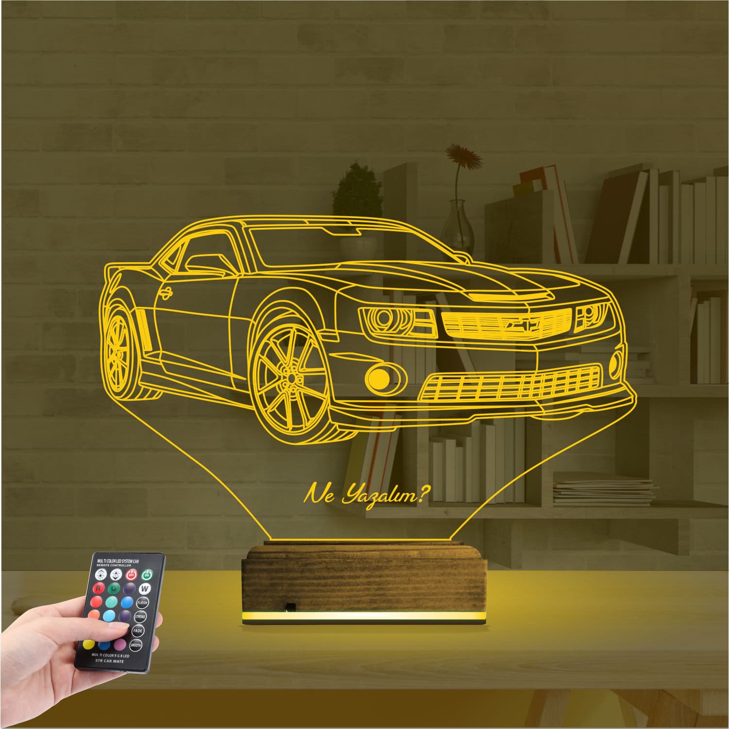 Chevrolet Camaro — 3D LED Ночник | Подарок мужчине 8