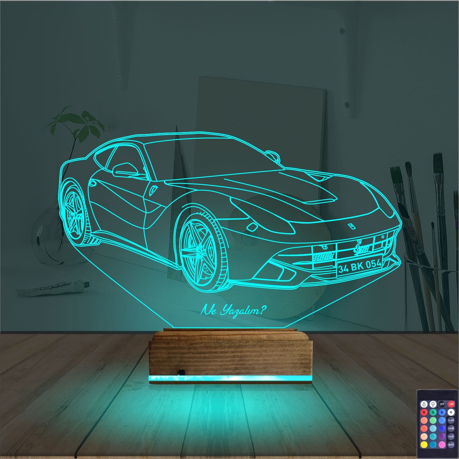Машина Ferrari 3D Ночник 3